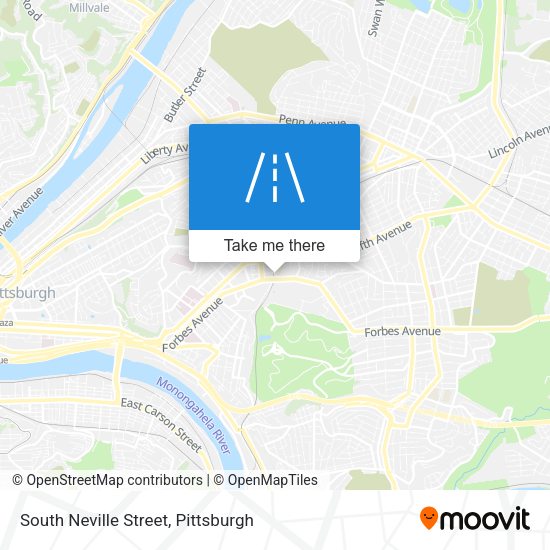 South Neville Street map