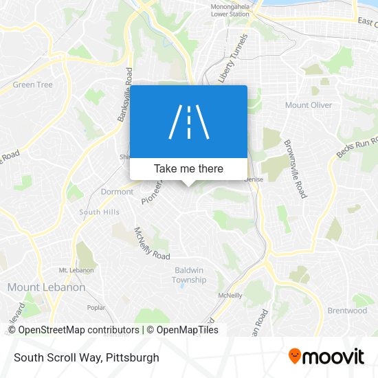 South Scroll Way map