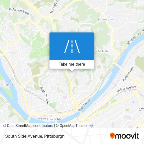 South Side Avenue map
