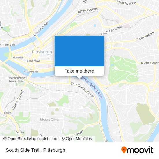 Mapa de South Side Trail