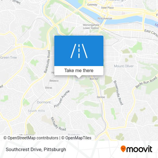 Southcrest Drive map
