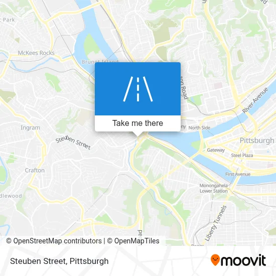 Steuben Street map