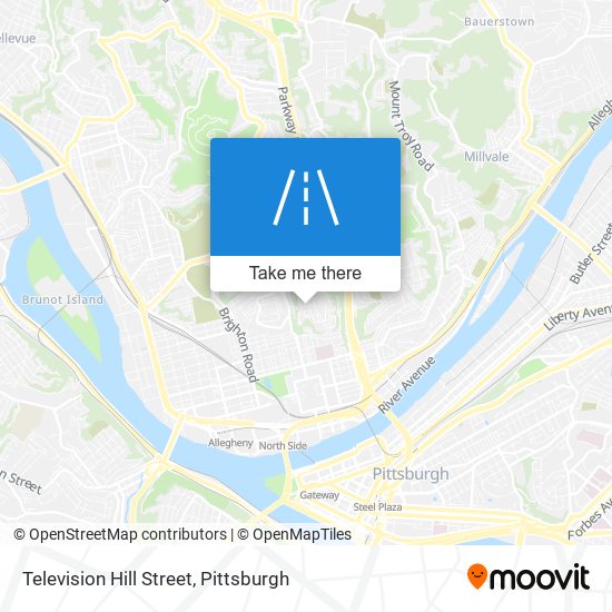 Television Hill Street map