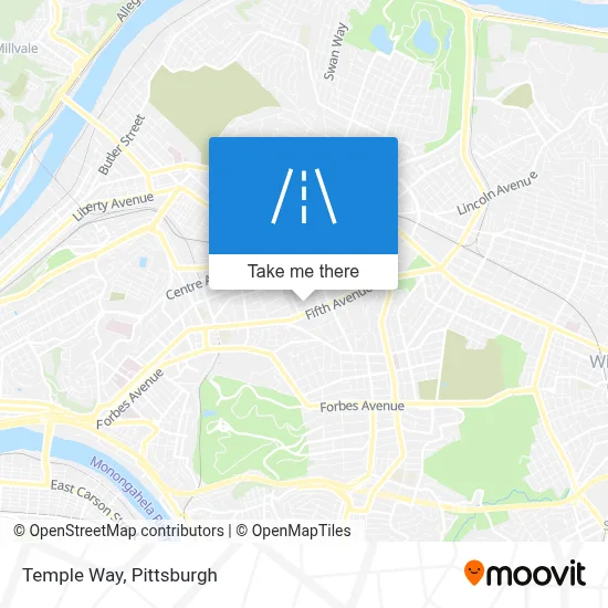 Temple Way map