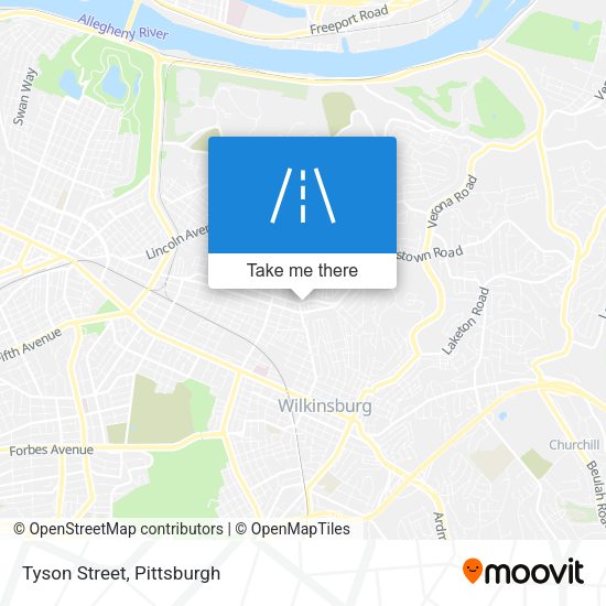 Mapa de Tyson Street