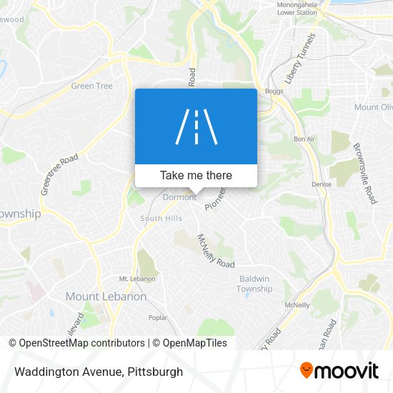 Mapa de Waddington Avenue