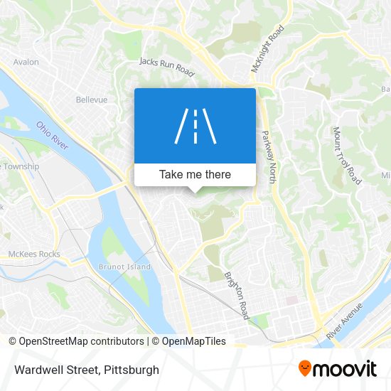 Mapa de Wardwell Street