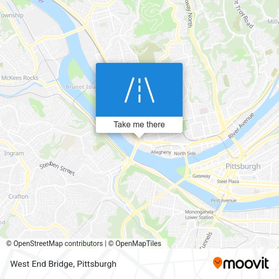 Mapa de West End Bridge
