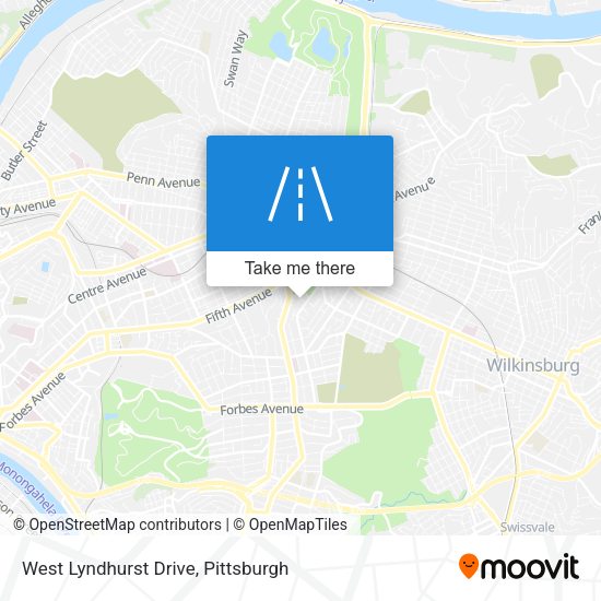 West Lyndhurst Drive map