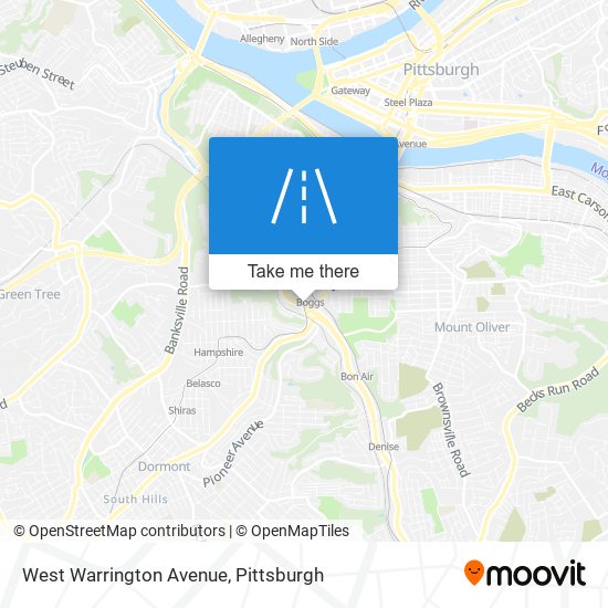 Mapa de West Warrington Avenue