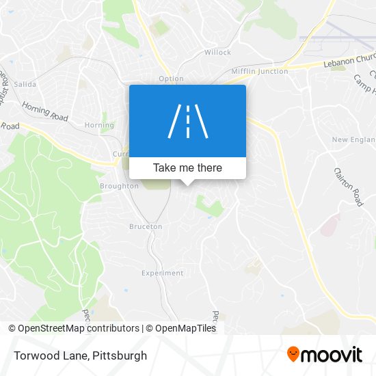 Torwood Lane map