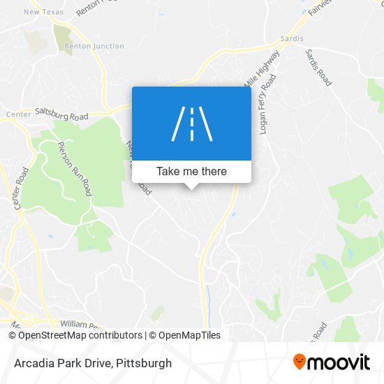 Arcadia Park Drive map
