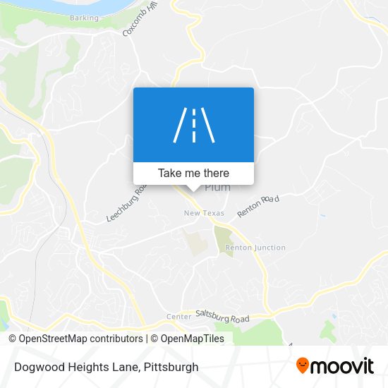 Dogwood Heights Lane map