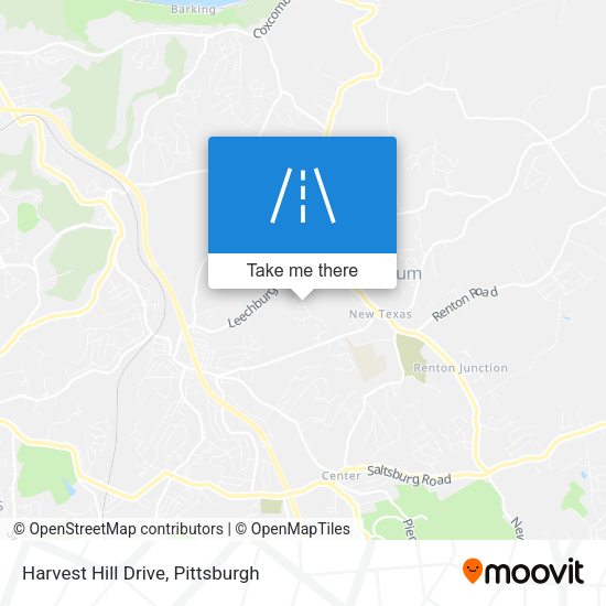 Harvest Hill Drive map