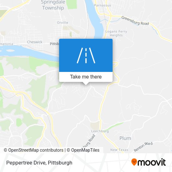Peppertree Drive map
