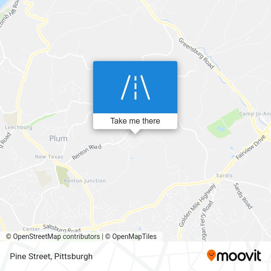 Mapa de Pine Street