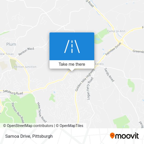 Mapa de Samoa Drive