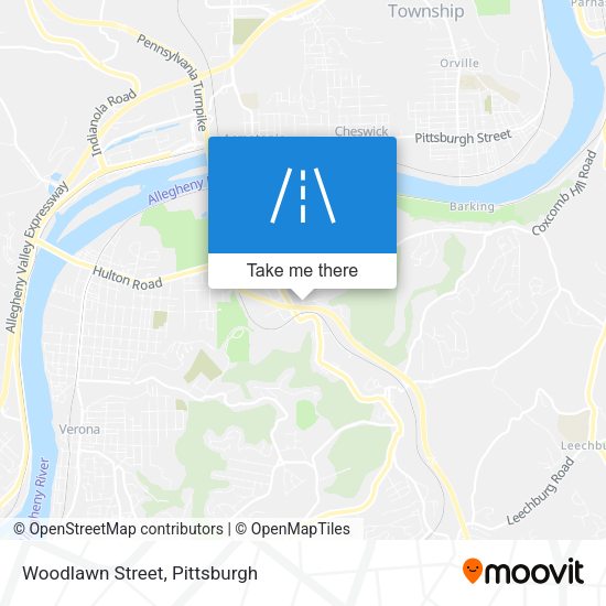 Mapa de Woodlawn Street