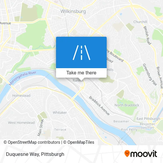 Duquesne Way map