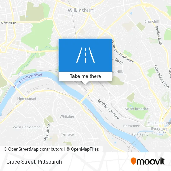 Grace Street map