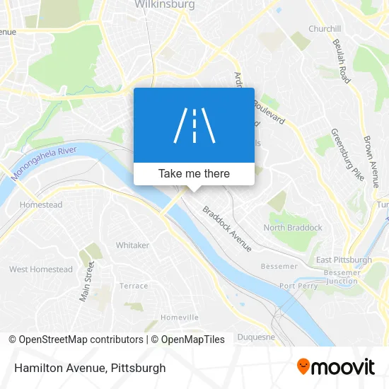 Hamilton Avenue map