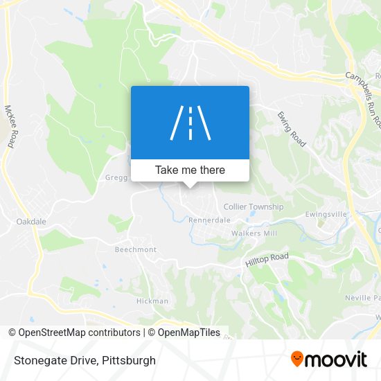 Stonegate Drive map