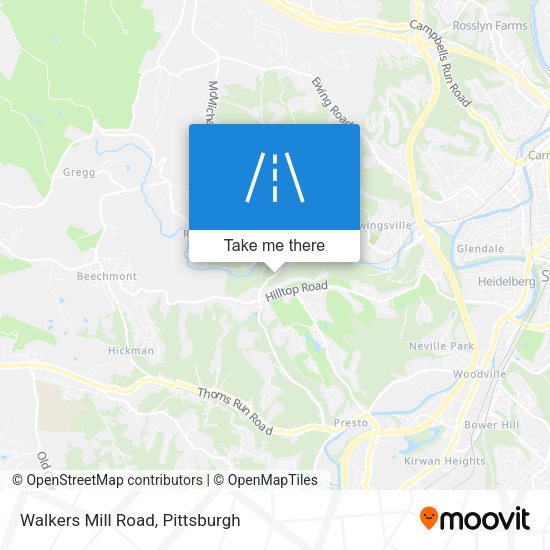 Mapa de Walkers Mill Road