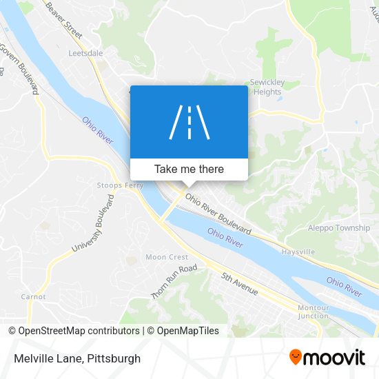 Melville Lane map