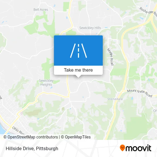 Hillside Drive map