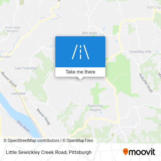 Mapa de Little Sewickley Creek Road