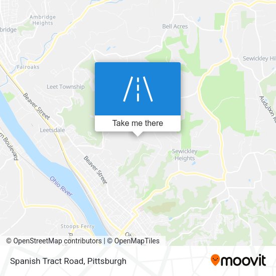 Spanish Tract Road map