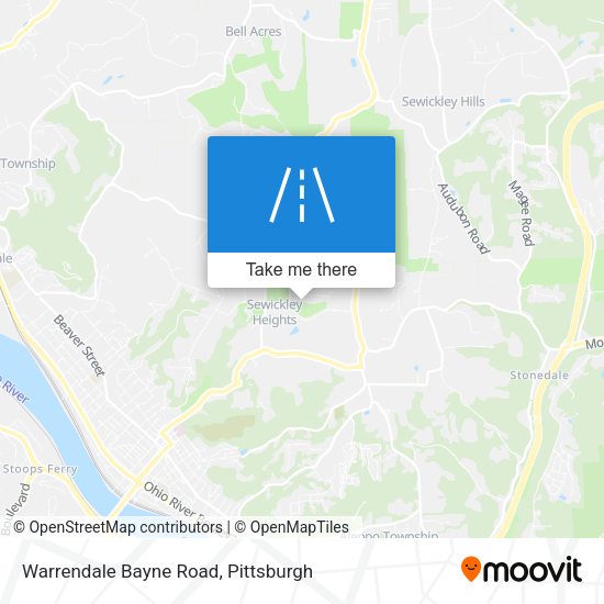 Warrendale Bayne Road map