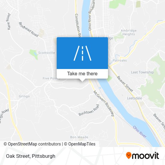 Mapa de Oak Street