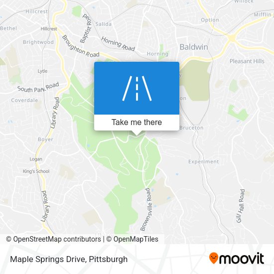 Maple Springs Drive map