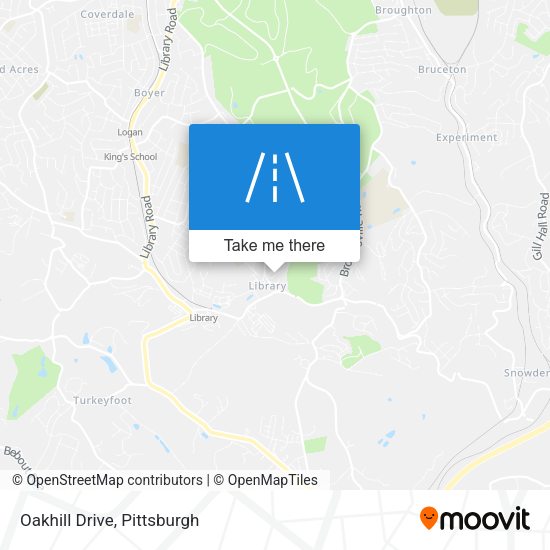 Mapa de Oakhill Drive