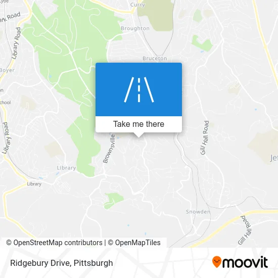 Ridgebury Drive map