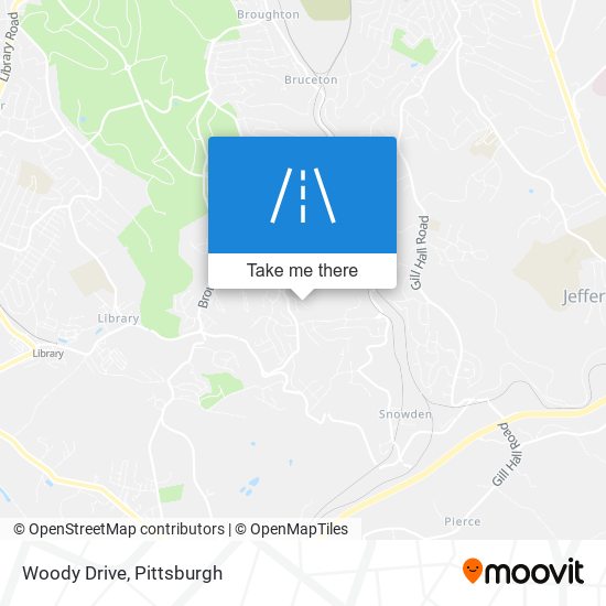 Woody Drive map