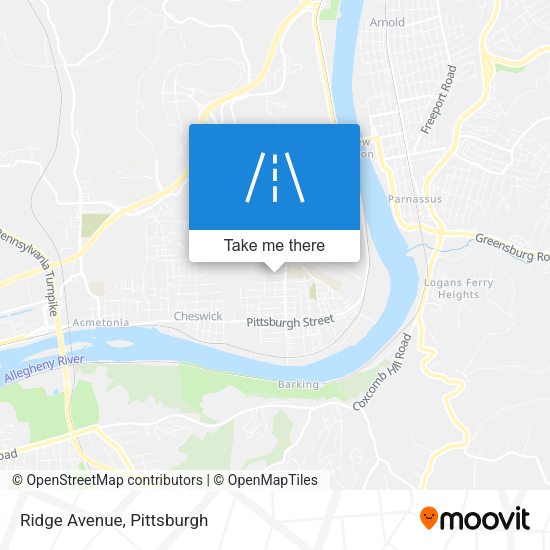 Mapa de Ridge Avenue