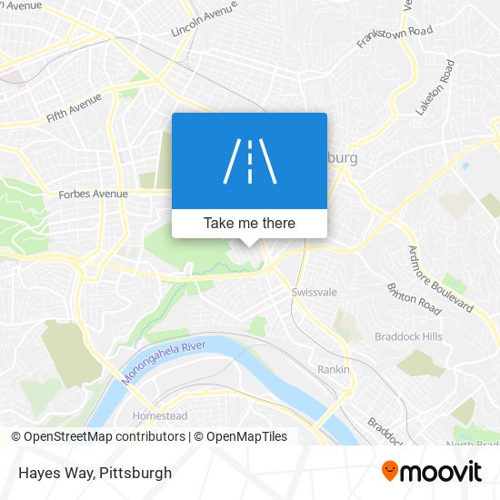 Hayes Way map