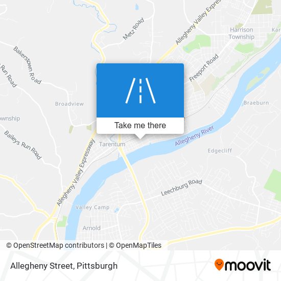 Mapa de Allegheny Street