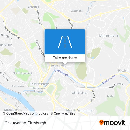 Mapa de Oak Avenue