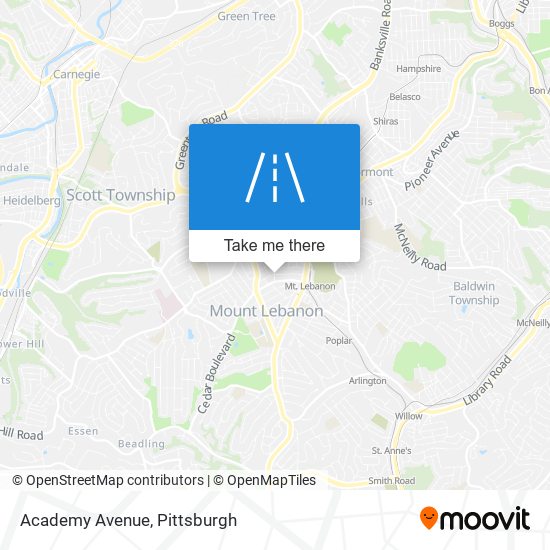 Academy Avenue map