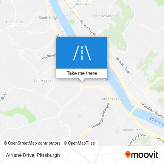 Mapa de Airlane Drive