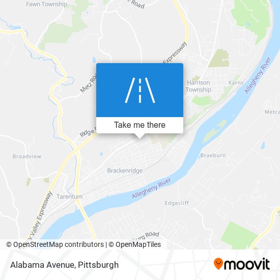 Mapa de Alabama Avenue