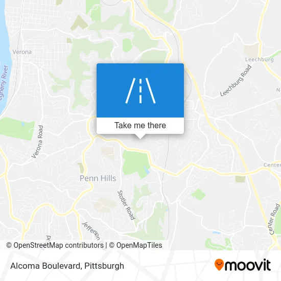 Alcoma Boulevard map