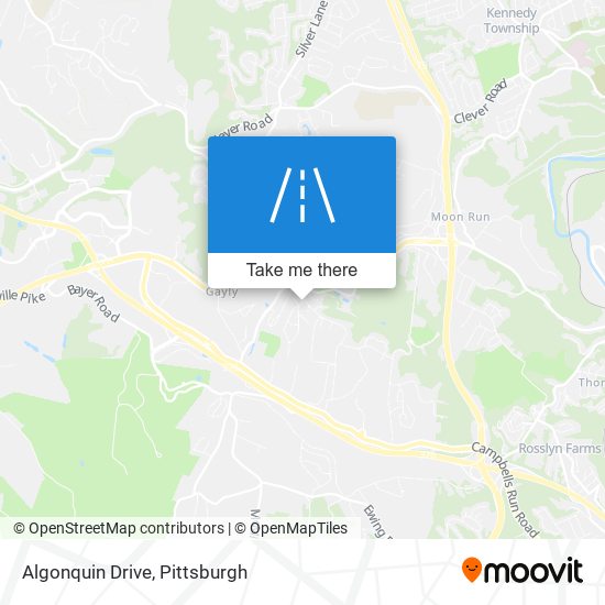Algonquin Drive map