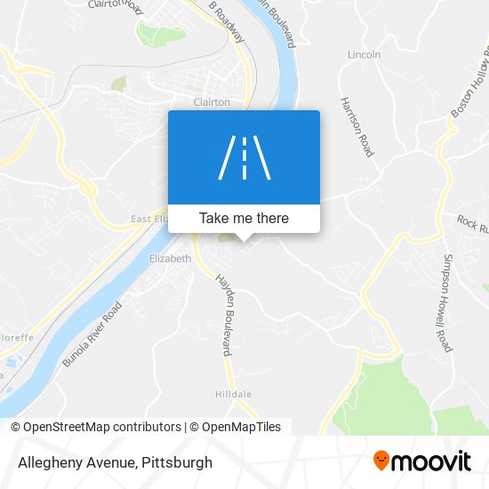 Allegheny Avenue map