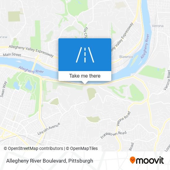 Allegheny River Boulevard map