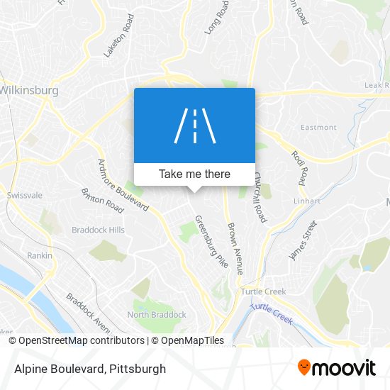 Alpine Boulevard map