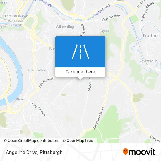 Angeline Drive map